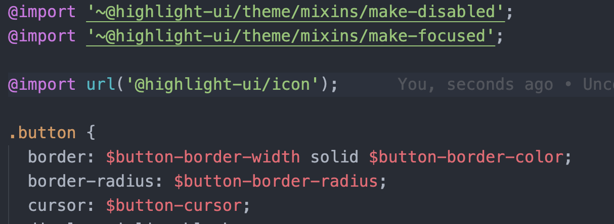 Button includes the CSS of Icon as a dependency